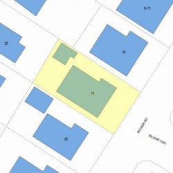 19 Ricker Rd, Newton, MA 02458 plot plan