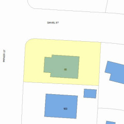 66 Daniel St, Newton, MA 02459 plot plan