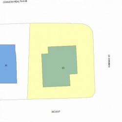 63 Sumner St, Newton, MA 02459 plot plan