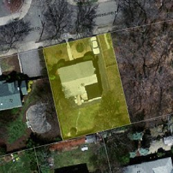 66 Cumberland Rd, Newton, MA 02465 aerial view