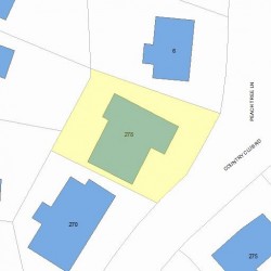 278 Country Club Rd, Newton, MA 02459 plot plan