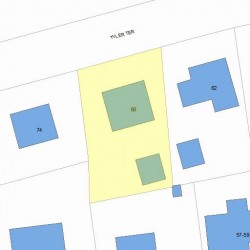 68 Tyler Ter, Newton, MA 02459 plot plan