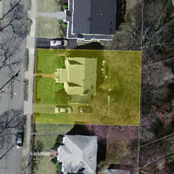 17 Charlotte Rd, Newton, MA 02459 aerial view