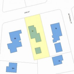 82 Otis St, Newton, MA 02460 plot plan