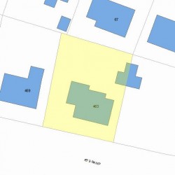 463 Boylston St, Newton, MA 02459 plot plan