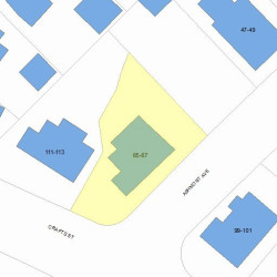 67 Ashmont Ave, Newton, MA 02458 plot plan