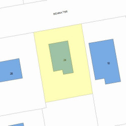 24 Indiana Ter, Newton, MA 02464 plot plan