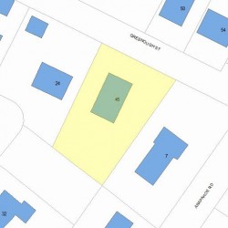 45 Greenough St, Newton, MA 02465 plot plan