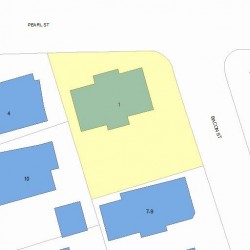 1 Bacon St, Newton, MA 02458 plot plan