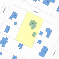 188 Ward St, Newton, MA 02459 plot plan