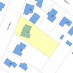 82 Lexington St, Newton, MA 02466 plot plan