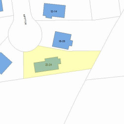 22 Kippy Dr, Newton, MA 02468 plot plan