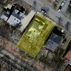 48 Harrison St, Newton, MA 02461 aerial view