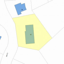 42 Day St, Newton, MA 02466 plot plan