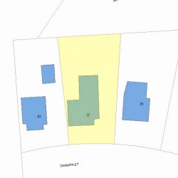 37 Champa St, Newton, MA 02464 plot plan
