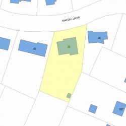 30 Marcellus Dr, Newton, MA 02459 plot plan