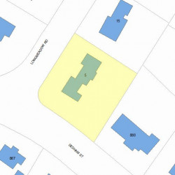 5 Longmeadow Rd, Newton, MA 02459 plot plan
