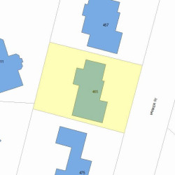 465 Parker St, Newton, MA 02459 plot plan