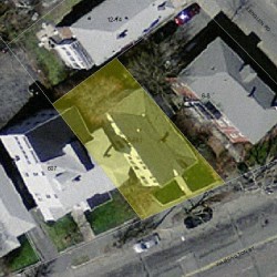 601 Washington St, Newton, MA 02458 aerial view