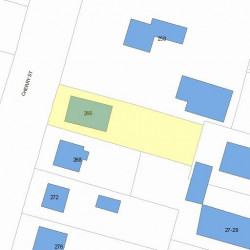 266 Cherry St, Newton, MA 02465 plot plan