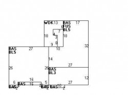 411 Parker St, Newton, MA 02459 floor plan