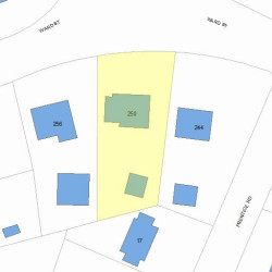 250 Ward St, Newton, MA 02459 plot plan