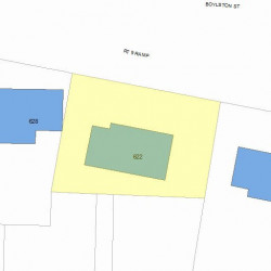 622 Boylston St, Newton, MA 02459 plot plan