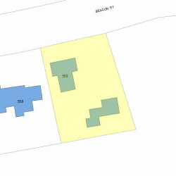 550 Beacon St, Newton, MA 02459 plot plan