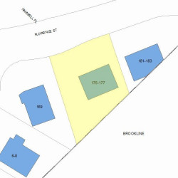 175 Florence St, Newton, MA 02459 plot plan