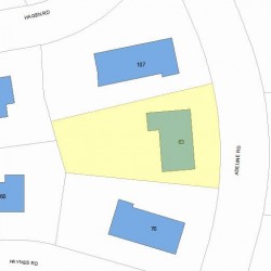 63 Adeline Rd, Newton, MA 02459 plot plan