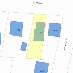 196 California St, Newton, MA 02458 plot plan