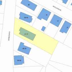 44 Lexington St, Newton, MA 02465 plot plan