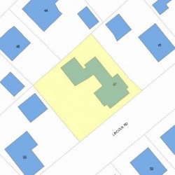 47 Lincoln Rd, Newton, MA 02458 plot plan