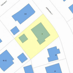 9 Aberdeen St, Newton, MA 02461 plot plan