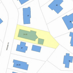 33 Harding St, Newton, MA 02465 plot plan