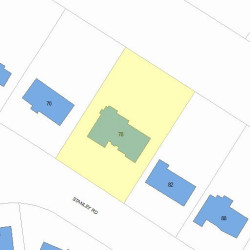 78 Stanley Rd, Newton, MA 02468 plot plan