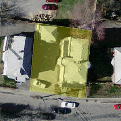 49 Pearl St, Newton, MA 02458 aerial view