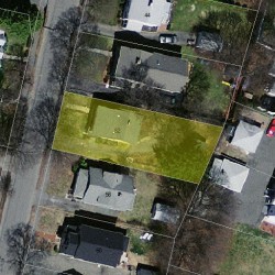 52 Freeman St, Newton, MA 02466 aerial view