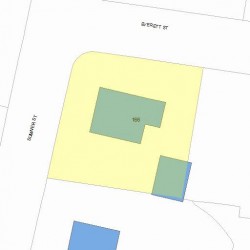 166 Sumner St, Newton, MA 02459 plot plan