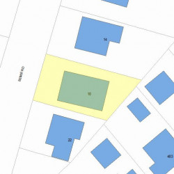 18 Bemis Rd, Newton, MA 02460 plot plan
