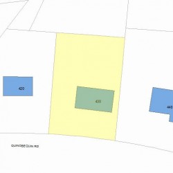 430 Quinobequin Rd, Newton, MA 02468 plot plan