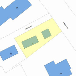 8 Bacon Rd, Newton, MA 02460 plot plan