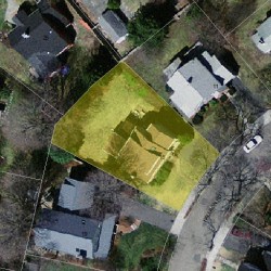 15 Hallron Rd, Newton, MA 02462 aerial view