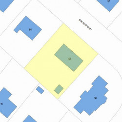 58 Bontempo Rd, Newton, MA 02459 plot plan