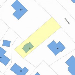 961 Dedham St, Newton, MA 02459 plot plan