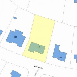 316 Hartman Rd, Newton, MA 02459 plot plan