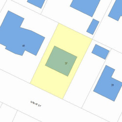 37 Grant St, Newton, MA 02465 plot plan