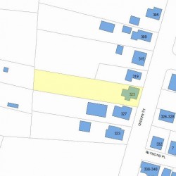 323 Cherry St, Newton, MA 02465 plot plan