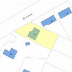194 Pine Grove Ave, Newton, MA 02462 plot plan