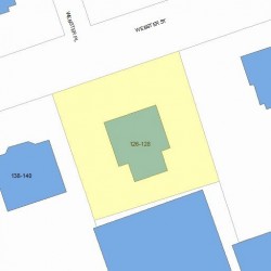 128 Webster St, Newton, MA 02465 plot plan